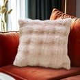 thumbnail image 1 of Cream Plush Cushion Soft Thick Sofa Pillow Decorative Throw Pillow Headrest for Living Room Bedroom Home Decor Flesh Pink, 1 of 5