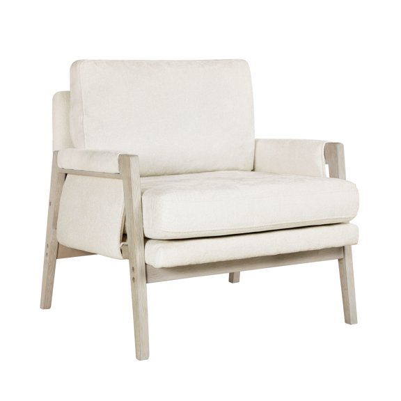 Cream Polyester Fabric - Simple Assembly Required - Primary Living Space - 35.75lb Weight