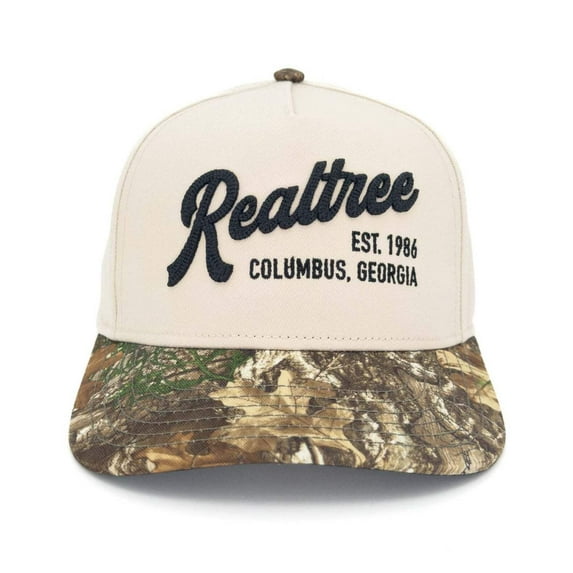 Cream Realtree Script Cap