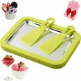 thumbnail image 1 of Cream Roll Maker Electric, Instant Cold Plate Ice Cream Maker, Ice Cream Roll Maker Kit with Two shovels for Making Rolled Ice Cream Frozen Yogurt Sorbet,Green, 1 of 6