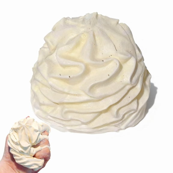 Cream Roll Squishy Ball,Squishy Cake Slow Rising Squeeze Ball,Sticky Squishies Made to Hand Silicone Fidget Sqeeze Ball,Stress Relief & Collection(1pcs)-12