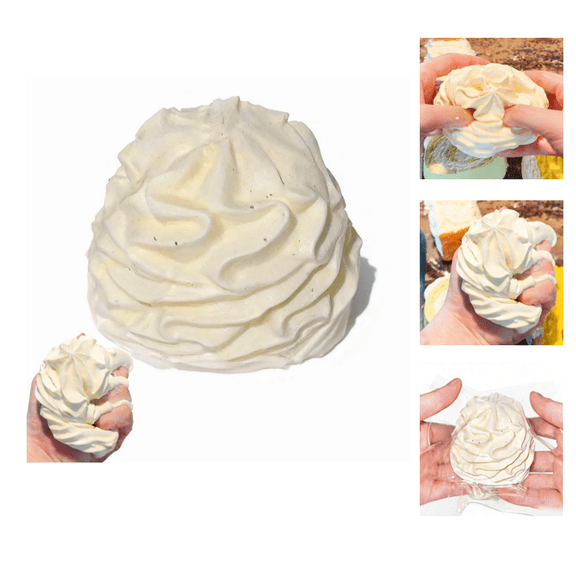 Cream Roll Squishy Toy, Cake Squishy, Big Squishy – Sticky Squishies Made to Hand Silicone Fidget Sqeeze Toy,Stress Relief & Collection