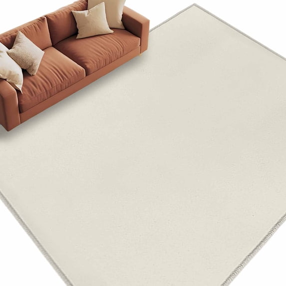 Cream Color Area Rug Cream Solid Color Area Rugs Collection 6'x9', Aesthetics Contemporary ...