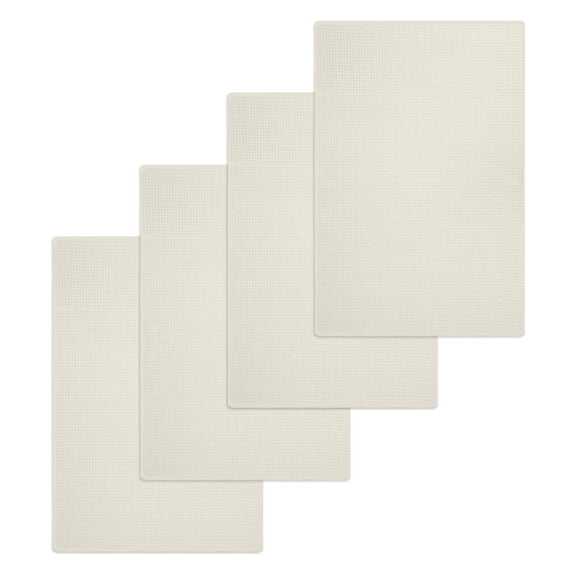 Cream Solid Color Kitchen Dish Towels for Drying Dishes Set of 4, Aesthetics Contemporary Luxury Waffle Weave Microfiber Hand Tea Bathroom Towels Quick Dry & Absorbent Towel 15.7x23.6