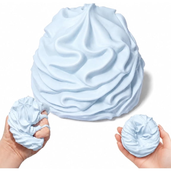 Cream Squishy Stress Ball, Reshapable Scented Novelty Cake Squeeze Toy, Realistic Dessert Sensory Fidget, Stress Relief Plaything for Kids Adults Party Favors