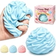 thumbnail image 1 of Cream Squishy Stress Ball, Reshapable Scented Novelty Cake Squeeze Toy, Realistic Sensory Fidget for Kids & Adults, Party Favors & Holiday Gifts, 1 of 4