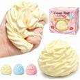 thumbnail image 1 of Cream Squishy Stress Ball, Reshapable Scented Novelty Cake Squeeze Toy, Realistic Sensory Fidget for Kids & Adults, Party Favors & Holiday Gifts, 1 of 5