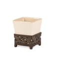 thumbnail image 1 of Cream Stoneware Acanthus Vase/Pen Holder, 1 of 1