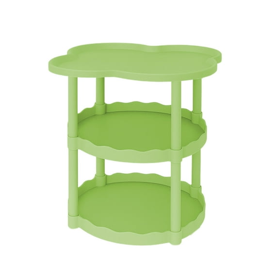 Cream Style Sofa Side Table Living Room Small Coffee Table Floor-to-ceiling Movable Storage Table Four-leaf Cloud Shelf