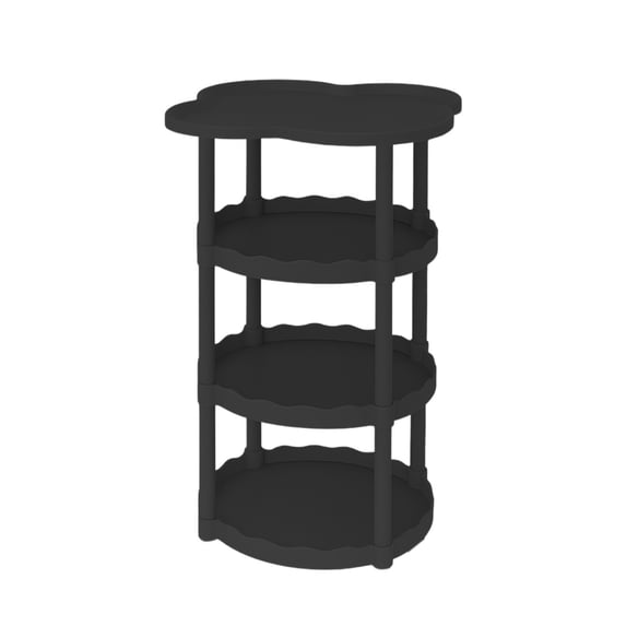Cream Style Sofa Side Table Living Room Small Coffee Table Floor-to-ceiling Movable Storage Table Four-leaf Cloud Shelf