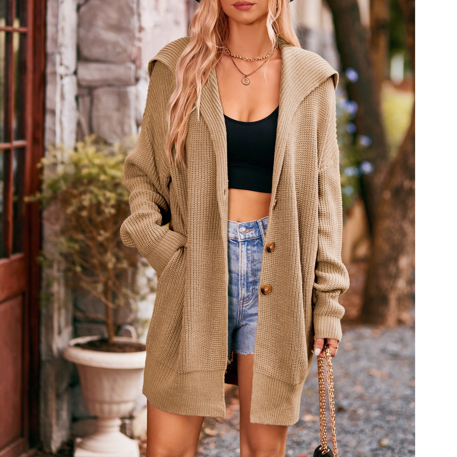 Cream sweater best sale coat