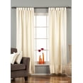 thumbnail image 1 of Cream Tab Top 90% blackout Cafe Curtain / Drape / Panel  - 50W x 24L - Piece, 1 of 2