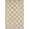 thumbnail image 1 of Cream & Taupe Trellis 5X8 Hand-Tufted Modern Rug, 1 of 11
