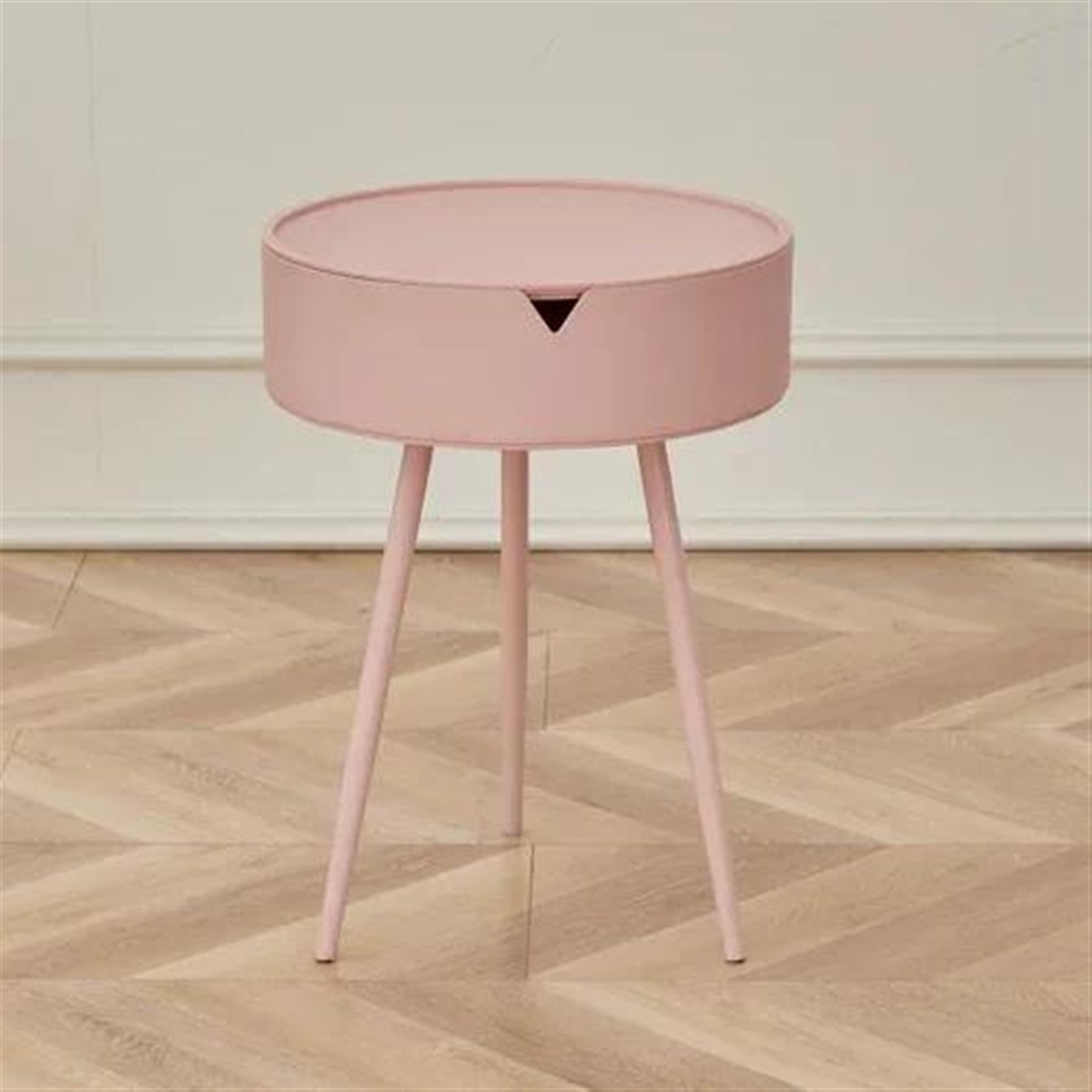 Cream Tea Table Living Room Small Sofa Side Round Tables Bedside Table ...