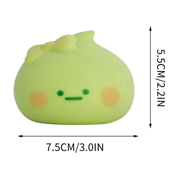 Cream Tip Soft Bun, Adorable Dough-Like Stress Relief Ball, Soft and Cute Desk Decor, Sensory Fidget for Relaxation, Gift for Home and Office