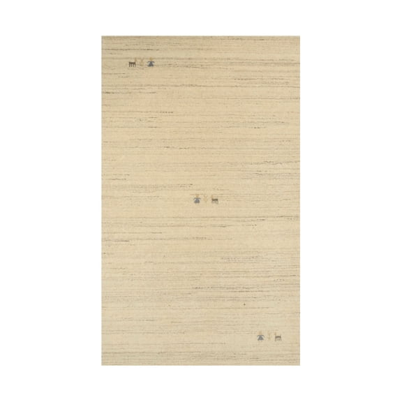 Cream Tribal 3X5 Gabbeh Modern Rug