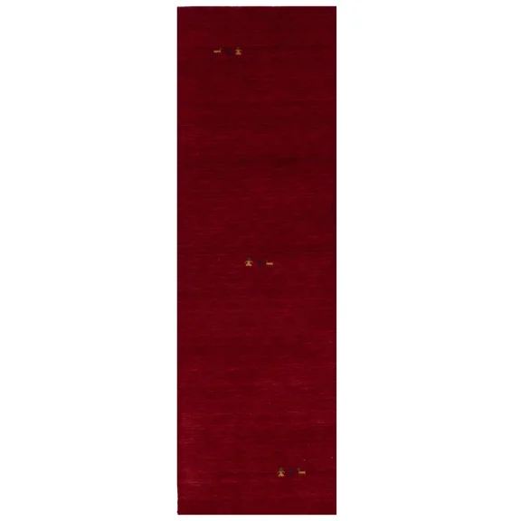 Magic Rugs Cherry-Red Tribal Gabbeh Modern Runner Rug, 3' x 8'