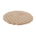 thumbnail image 1 of Cream Velvet Round Carpet, 19.69 Inches Soft Polyester Floor Mat for Living Room, Bedroom, Kitchen & Bathroom, Anti-Slip Area Rug, Beige Color, 1 of 6