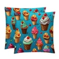 thumbnail image 1 of Cream Velvet Throw Covers Pillow Inserts - Set of 2 Decorative Pillows with Unique Patterns for Home Decor, Couch, Bed - 16x16, 18x18, 20x20 Inches - Soft & Cozy Cushion Inserts, 1 of 6