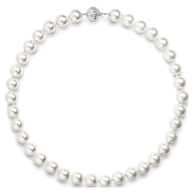 Irregular Round Oval Pearl Bead / Faux Pearl / ABS Fake Pearl (20pcs / 10mm  x 11mm / Cream White / with HOLE) Necklace Bracelet PES79