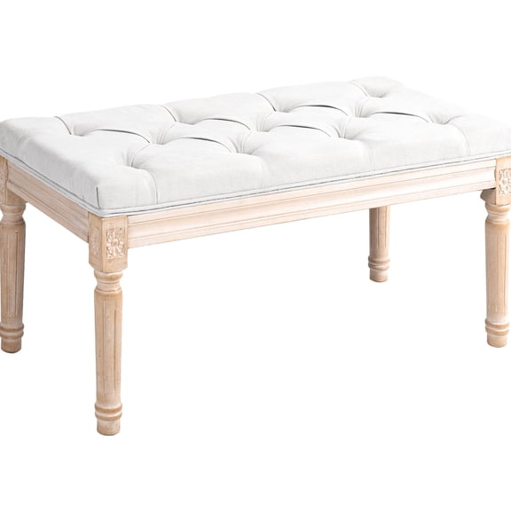 Cream White - Comfortable Seating for Chat - End of Bed, Window or Stool - Scratch-Free
