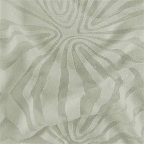 Cream White Geometric Sheer Jersey Burnout, Fabric By the Yard