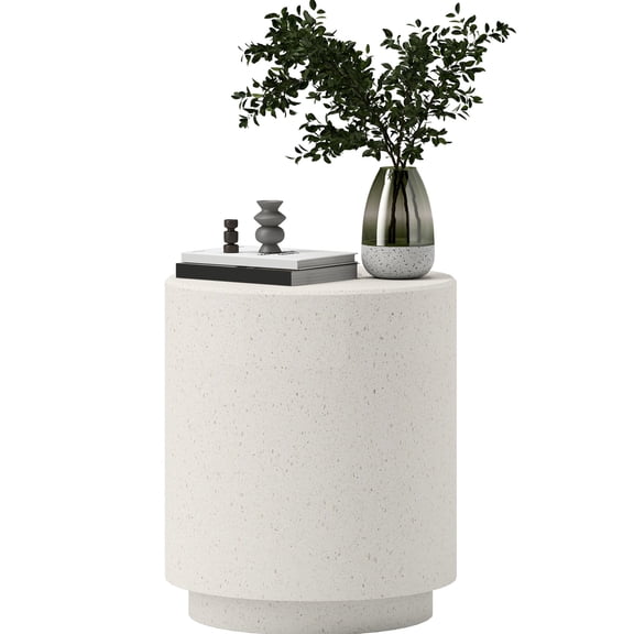 Cream White Round Table with Smooth Surface | Suitable for Serving and Decorating