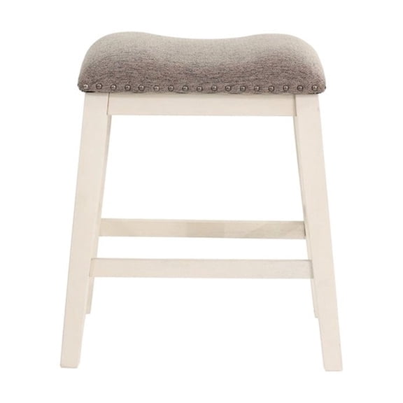 Cream White Stools - Simple Modern Look - Dining Room Decor - 2 Counter Stools