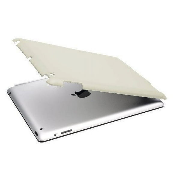 Cream White iPad 2, ipad 3, the new ipad, Slim fit Case cover for Apple iPad 2nd 3rd Generation Wifi / 3G / 4G Model 16GB / 32GB / 64GB color matching Sticky Case by Techgiant