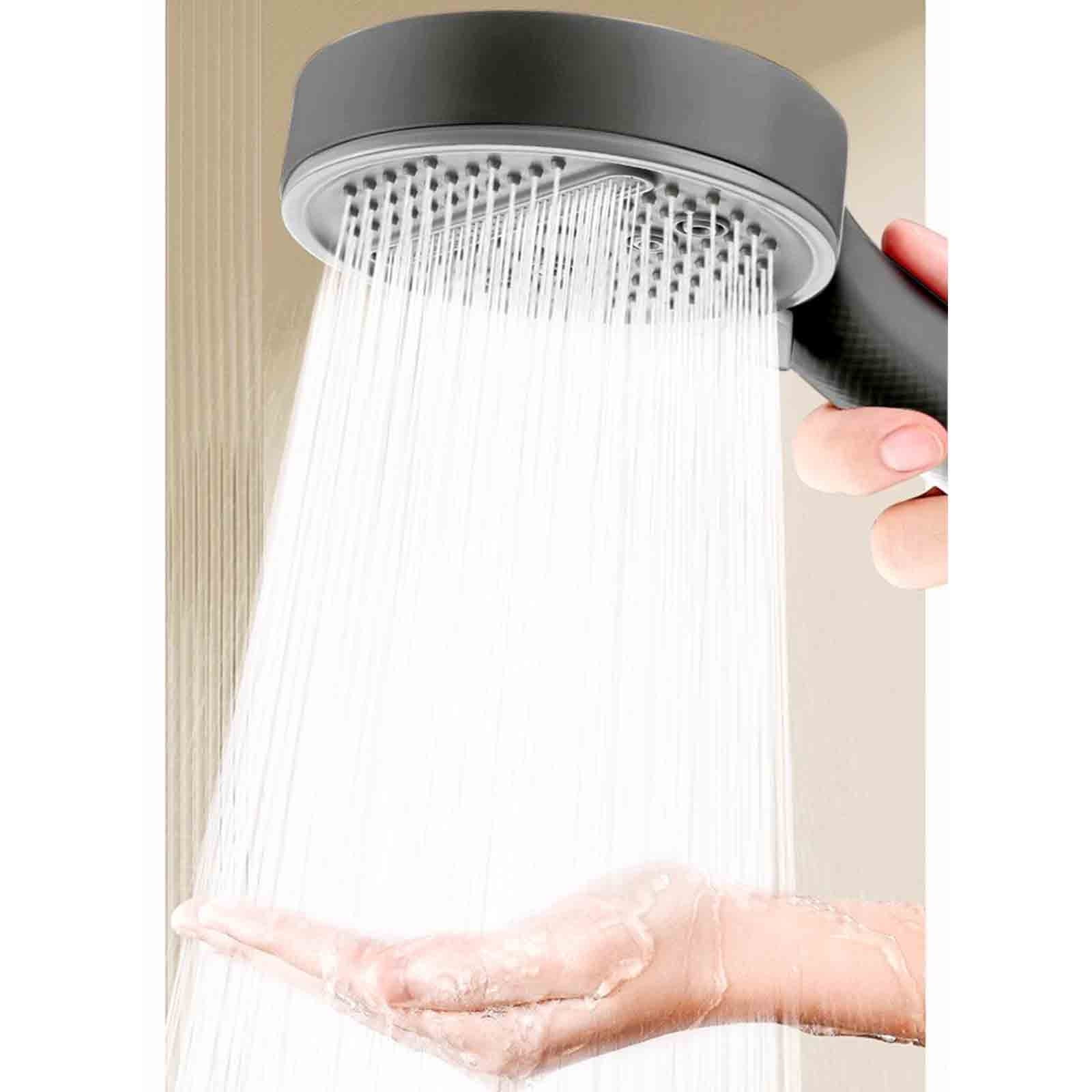 Cream Wind 5speed Boosted Shower Head Shower Shower Top Spray Super