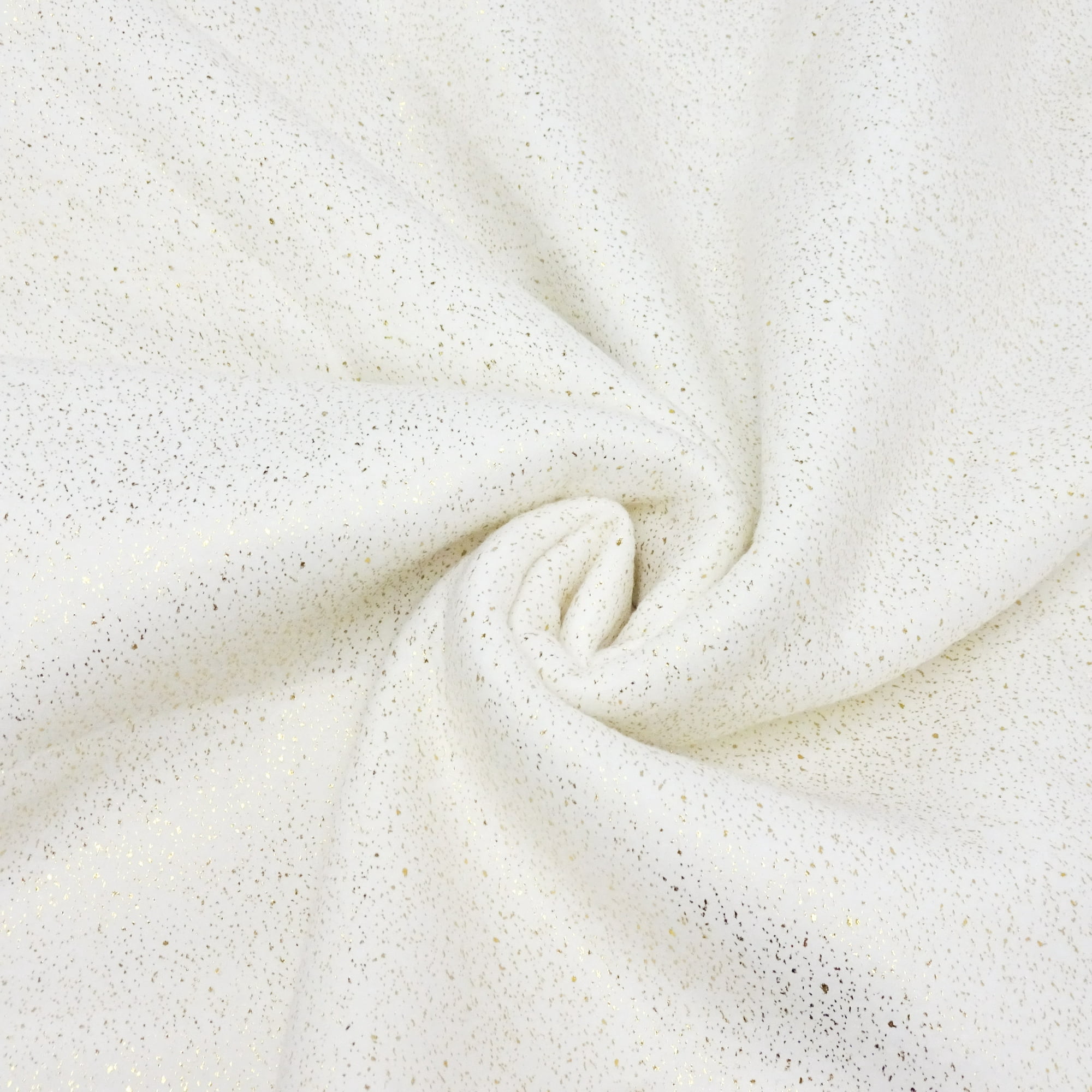 Cream and Gold Foil Crafting Fleece Fabric, 1.5 yard precut
