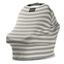 Open Box Cream and Grey Stripe 5-in-1 Nursing and Car Seat Cover