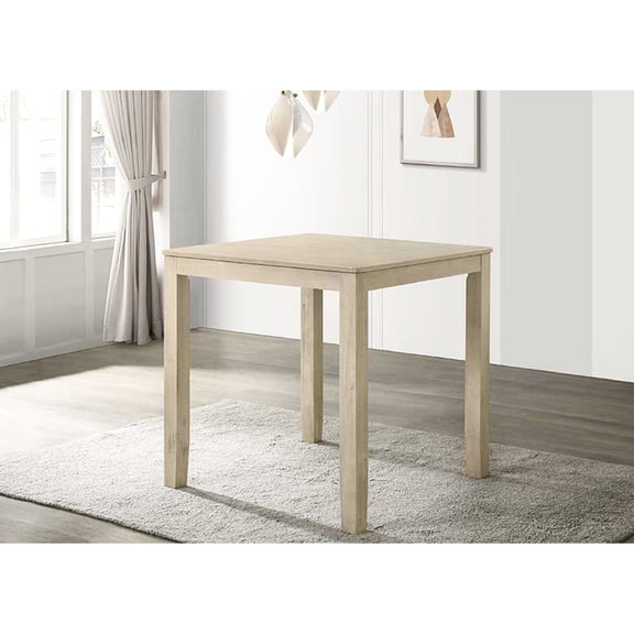 Cream color, square shape | For dining, offers a durable seat for 4