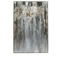 thumbnail image 1 of Cream colored abstract Painting with plastic frame, 1 of 3