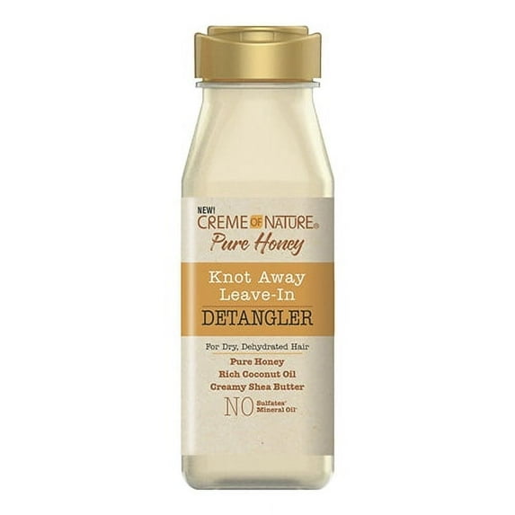 Cream of Nature Pure Honey Knot Away Leave-In Detangler, 8 Oz, 2 Pack