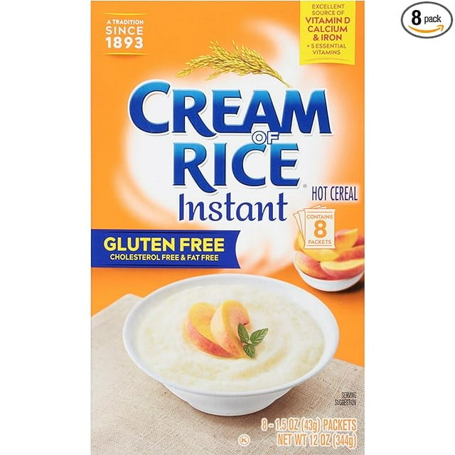 Cream of Rice, Instant Hot Cereal, 1.5 Ounce (Pack of 8)