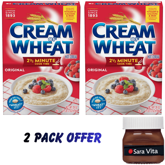 Cream of Wheat 2.5 Minute Hot Cereal, Original Flavor, Kosher, Shelf-Stable, 28 oz Box