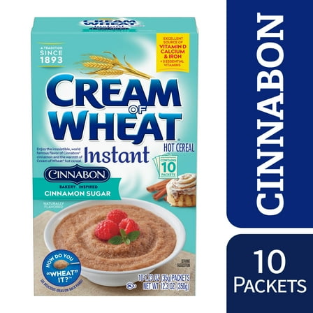 Cream of Wheat Cinnabon Instant Hot Cereal, Kosher, 10-1.23 OZ Packets