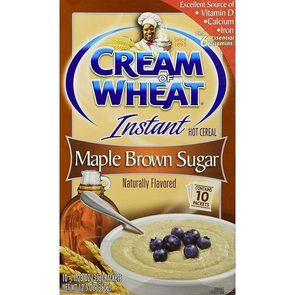 Cream of Wheat Instant Hot Cereal, Maple Brown Sugar, Box of 10 Packets