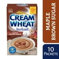 thumbnail image 1 of Cream of Wheat Instant Hot Cereal, Maple Brown Sugar, Kosher, Shelf-Stable, 10 Count, 1 of 14