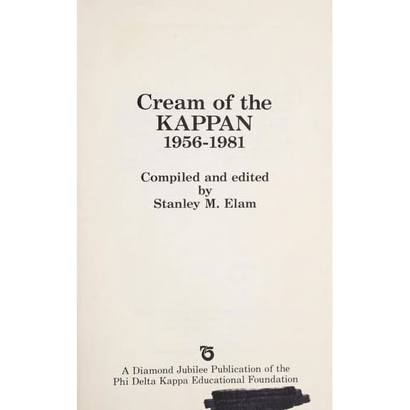 Pre-Owned Cream of the KAPPAN (Hardcover) 9780873677769