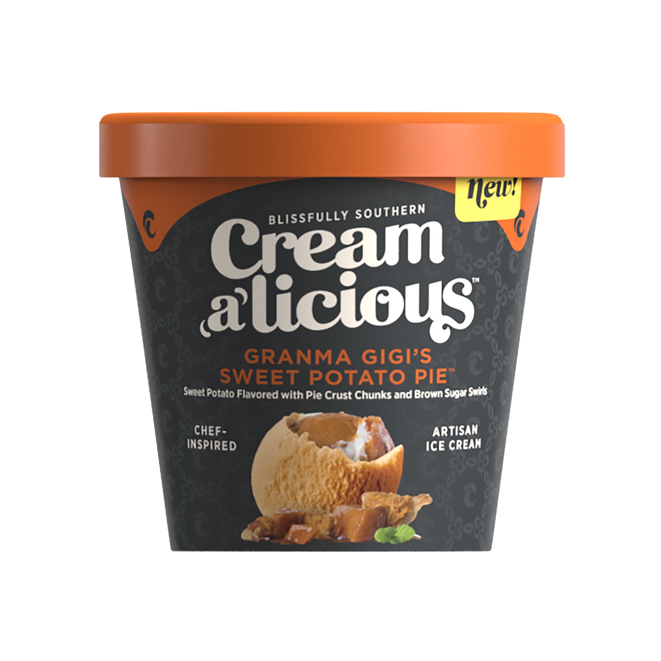 Creamalicious Gigi's Sweet Potato Pie Ice Cream, 16 Oz
