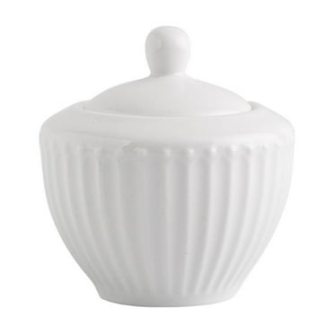 Creamer And Sugar Sets,Ceramic Sugar Bowl With Lid And Milk Jug,Cream And Sugar Pot, Creamer Jug Sugar Jar, Coffee Serving Set-White-Creamer