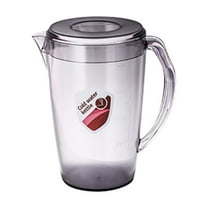 Creamer Pitcher,Ice Tea Pitcher for Fridge,Clear Plastic Pitcher With Lid Clear Water Pitcher For Cold Drinks Iced Tea Pitcher For Lemonade Iced Tea Milk Beverages(Gray 2.2L)
