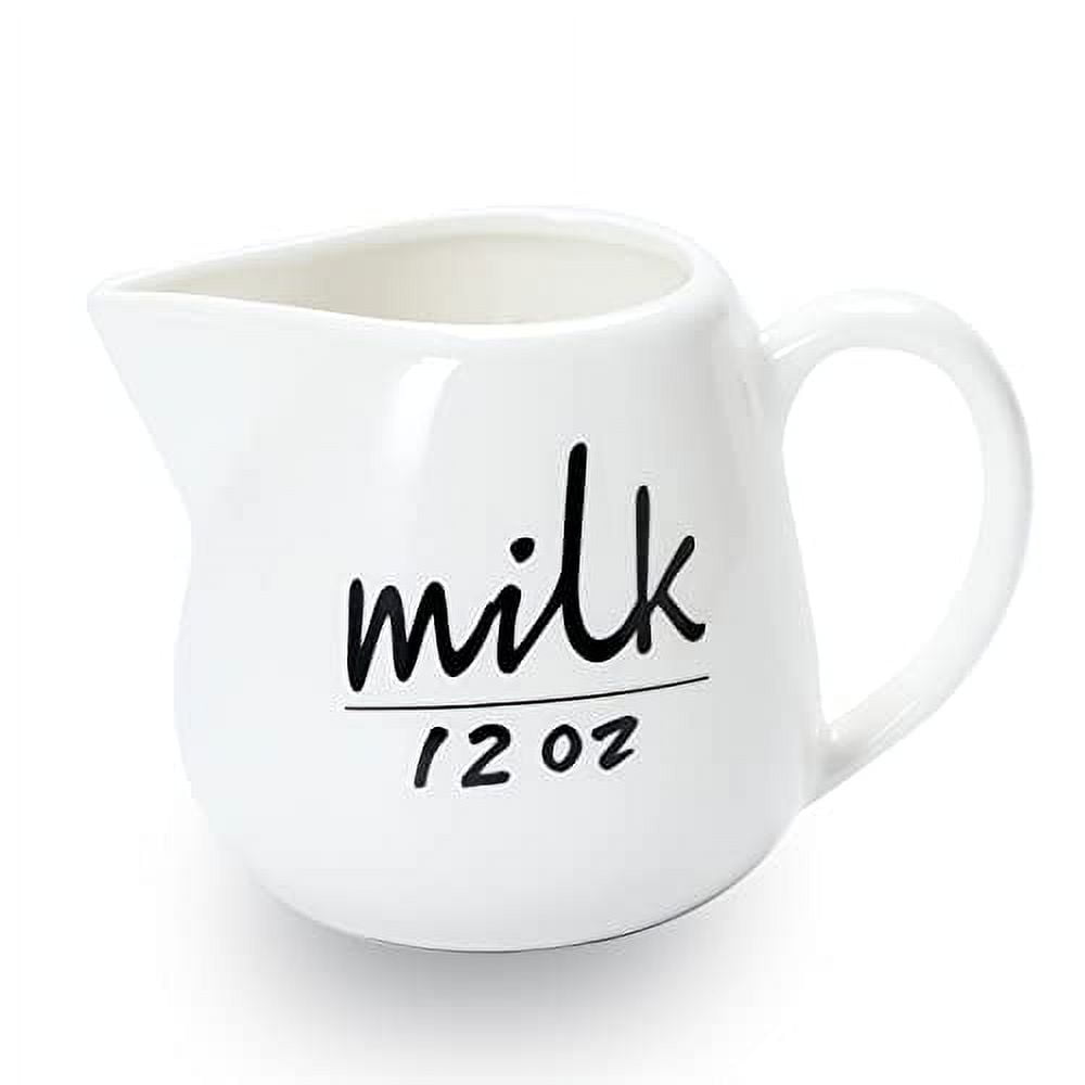 Creamer Pitcher with Handle,Ceramics Milk Creamer Container for Milk
