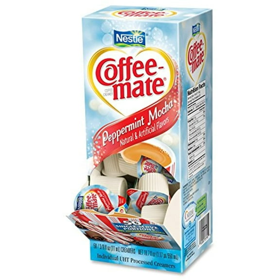 Creamer, Singles, Mocha Peppermint, 50/Bx By Coffee-Mate