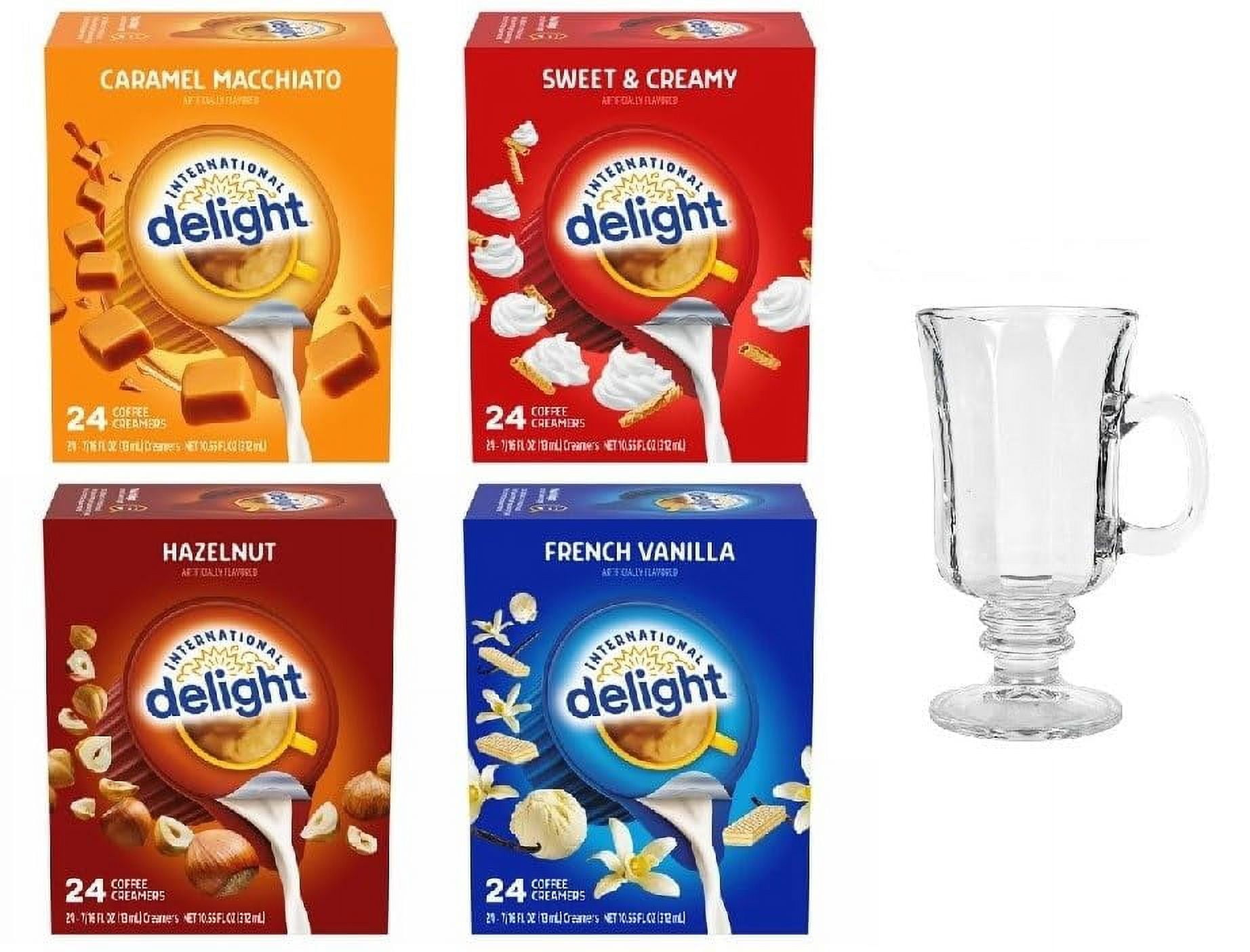 Creamer Singles Variety Bundle 4 Flavors Sweet Cream, Caramel Macchiato