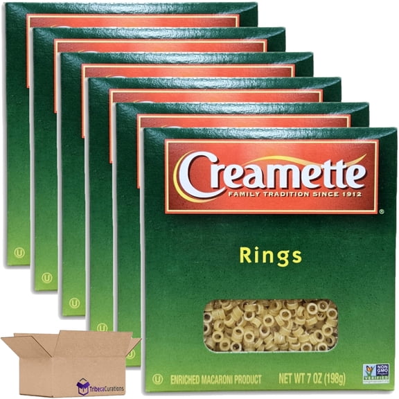 Creamette Creamette Small Rings Pasta Value Pack   7 Ounce | Pack of 6