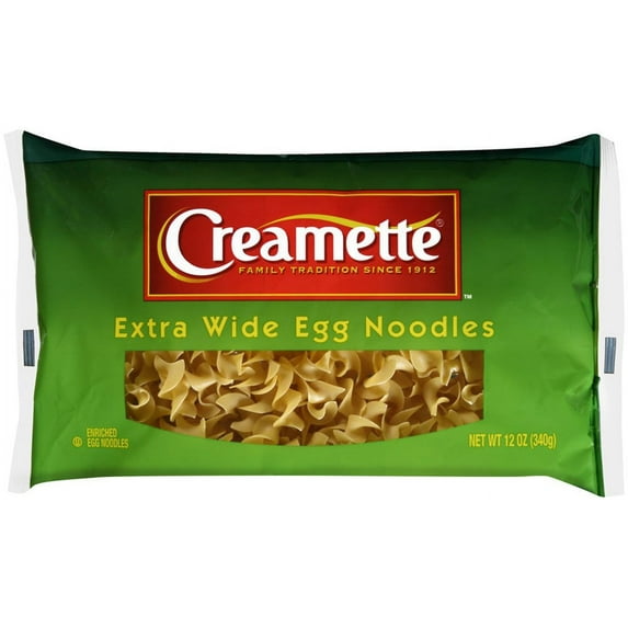 Creamette Extra Wide Egg Noodles, 12 oz (Pack of 12)