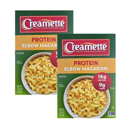 Creamette Protein Elbow Macaroni Pasta – 14.5 Oz (2 Pack)